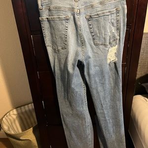 Fashion nova boyfriend jeans with slits on the ankle